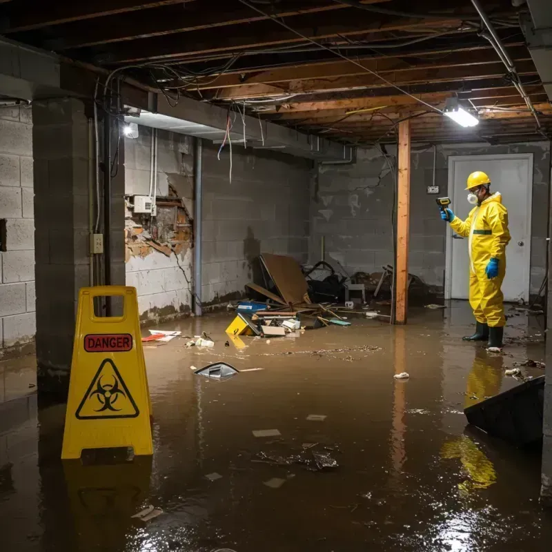 Flooded Basement Electrical Hazard in Richville, OH Property